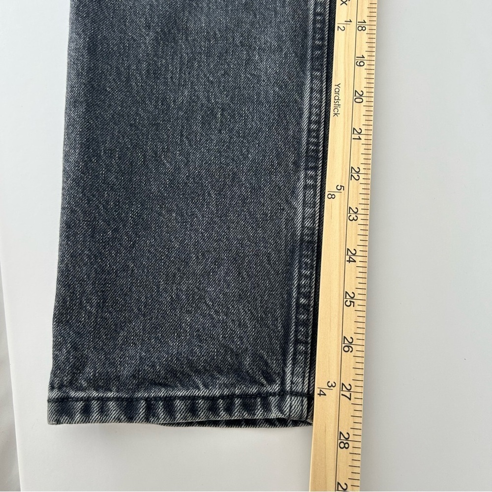 Everlane 90s Curvy Cheeky Black Denim Jean High Rise Straight Button Fly Size 29 - Picture 12 of 15